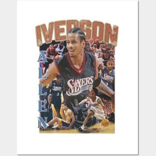 Allen Iverson collage Posters and Art